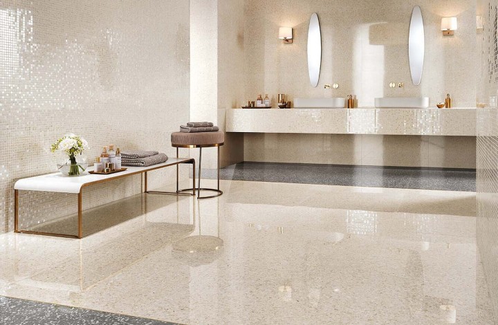 Фото коллекции Лаппатированный Atlas Concorde Marvel Gems Terrazzo Black Lapp 30x60