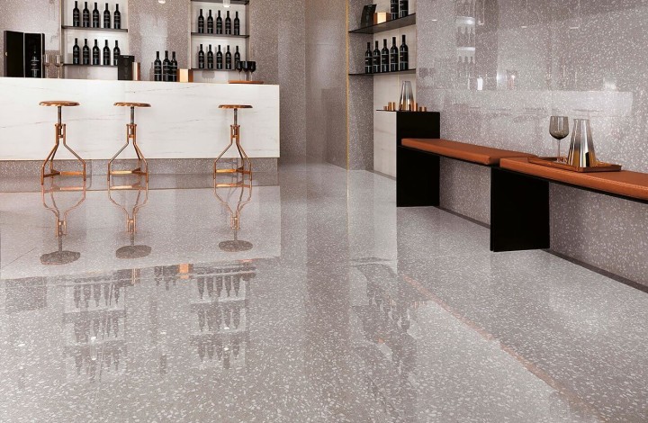 Фото коллекции Лаппатированный Atlas Concorde Marvel Gems Terrazzo Black Lapp 30x60