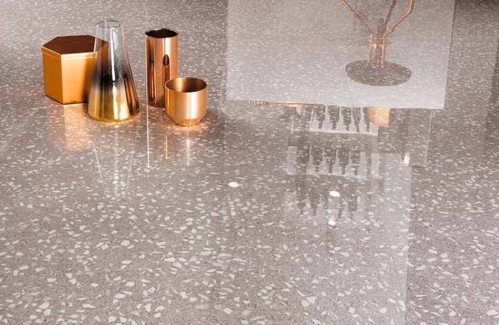 Фото коллекции Лаппатированный Atlas Concorde Marvel Gems Terrazzo Black Lapp 30x60
