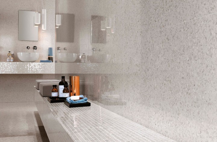 Фото коллекции Лаппатированный Atlas Concorde Marvel Gems Terrazzo Black Lapp 30x60