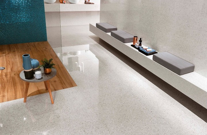 Фото коллекции Лаппатированный Atlas Concorde Marvel Gems Terrazzo Black Lapp 30x60