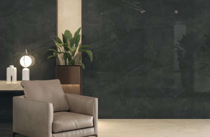 Лаппатированный Atlas Concorde Керамогранит Marvel Onyx Alabaster 60x60 Lapp. в интерьере