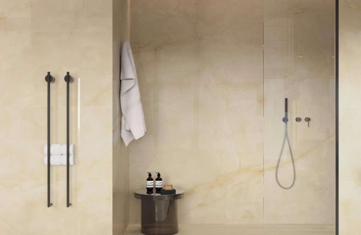 Лаппатированный Atlas Concorde Керамогранит Marvel Onyx Alabaster 60x60 Lapp. в интерьере