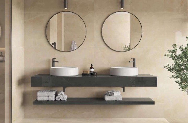 Лаппатированный Atlas Concorde Керамогранит Marvel Onyx Alabaster 60x60 Lapp. в интерьере