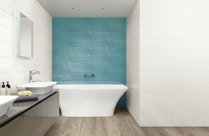 Настенная Marazzi Cloud Ice M0Hu 20X50 в интерьере
