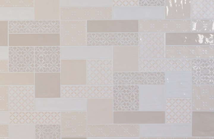 Настенная Quintessenza Genesi26 Lucido 6,5x26,6 в интерьере