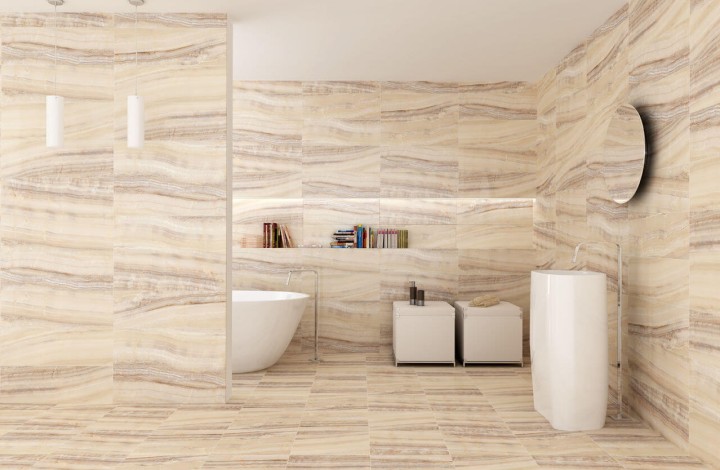 Напольная Undefasa Onice Beige 41x41 в интерьере