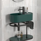 Матовый Керамогранит EQUIPE RAKU White 6х18,6 в интерьере