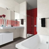 Декор Marazzi Cloud Decoro Lines Ruby M4Vq 20X50 в интерьере