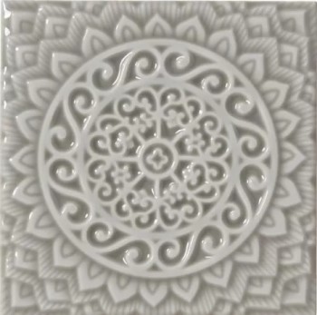 Плитка ADST4080 RELIEVE MANDALA UNIVERSE GRAYSTONE 14,8х14,8