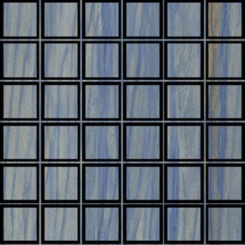 Мозаика Mosaico Azul Macauba 6mm Rett 5х5 (87192) 30х30