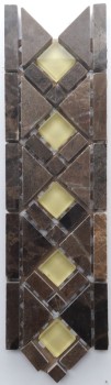 Бордюр из мрамора 75*250 Emperador Dark L-5