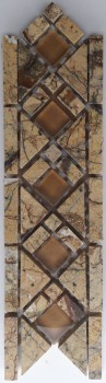 Бордюр из мрамора 75*250 Forest Brown L5