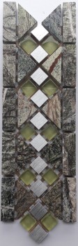 Бордюр из мрамора 85*250 Forest green L-3