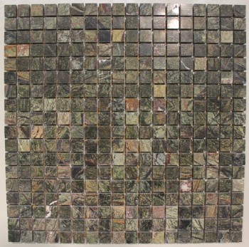 Мозаика из мрамора 305х305 Forest green N