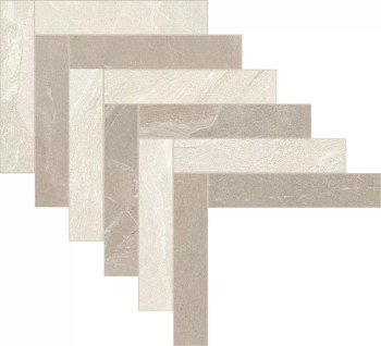 Мозаика 776740 Woodslate Life Arrow Mix 1 Cotton/Dove 44,8х69,5