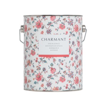 Краска Charmant Excellence матовая моющаяся акрил-уретановая база А 2,7 л Краска Charmant Excellence матовая моющаяся акрил-уретановая база А 2,7 л