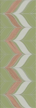 Декор Milagro Lan Deco Olive 20x60 матовый керамический