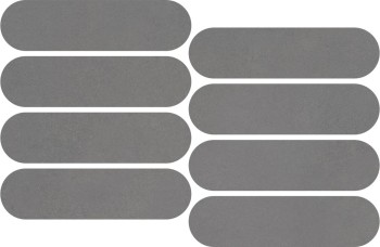 Impronta Italgraniti Nuances Antracite Mosaico Ovale Strideup 19.5х37
