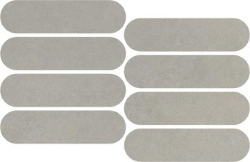 Impronta Italgraniti Nuances Grigio Mosaico Ovale Strideup 19.5х37