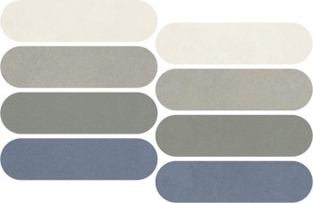 Impronta Italgraniti Nuances Mosaico Ovale Mix Freddo 2 Strideup 19.5х37