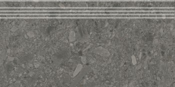 Kerama Marazzi Чеппо ди Гре Ступень антрацит матовый обрезной DD606220R\GR 30x60