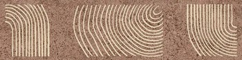 Плитка KMB2TGL006BR Бордюр Руссильон коричневый матовый обрезной 30x7,2x0,9