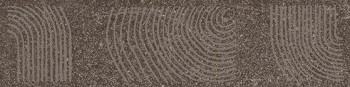 Плитка KMB2TGL007BR Бордюр Руссильон коричневый тёмный матовый обрезной 30x7,2x0,9
