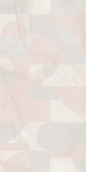 Плитка KMD3STA105BR Декор Сен-Тропе розовый светлый глянцевый обрезной 60х119,5х0,9