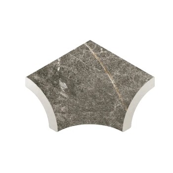 Керамогранит Планка радиальная внутренний угол Marble 421 Moca R9 33х42х50 Керамогранит Планка радиальная внутренний угол Marble 421 Moca R9 33х42х50