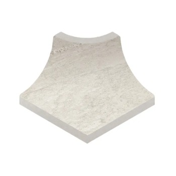 Керамогранит Плинтус радиальный внешний угол Marble 401 Siena R9 42х33х50