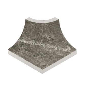 Керамогранит Плинтус радиальный внешний угол Marble 421 Moca R9 42х33х50