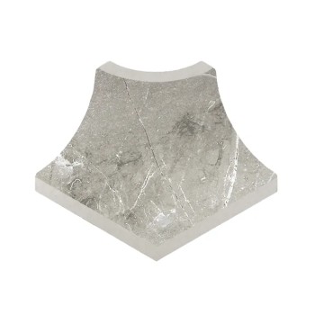 Керамогранит Плинтус радиальный внешний угол Marble 431 Arian R9 42х33х50