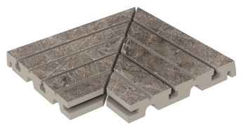 Керамогранит Решетка угол из 2х частей Marble 426 Moca R11 330х330х30 Керамогранит Решетка угол из 2х частей Marble 426 Moca R11 330х330х30