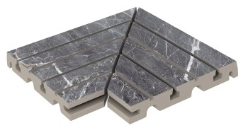 Керамогранит Решетка угол из 2х частей Marble 446 Ceniza R11 330х330х30 Керамогранит Решетка угол из 2х частей Marble 446 Ceniza R11 330х330х30