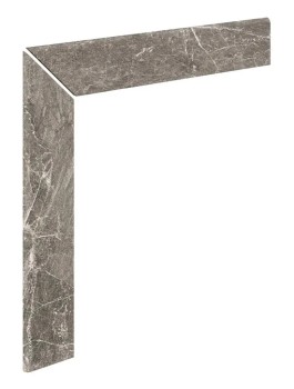 Ступени Плинтус для кантиковой ступени Marble 421 Moca R9 596х596х11