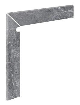 Ступени Плинтус для ступени ML левый Marble 441 Ceniza R9 596х596х11