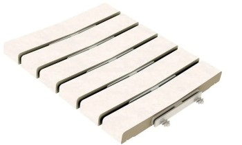 Керамогранит Решетка перелива Stone 538 White R11/C 245х300х30 Керамогранит Решетка перелива Stone 538 White R11/C 245х300х30