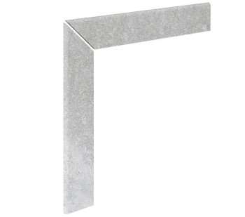 Ступени Плинтус для кантиковой cтупени Urban 371 Silver R9 596х596х11