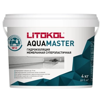 AQUAMASTER — однокомпонентная эластичная гидроизоляция (4 кг)