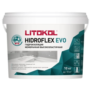 HIDROFLEX EVO — гидроизоляционная мастика (10 кг)