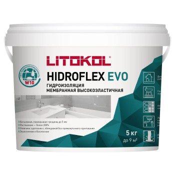 HIDROFLEX EVO — гидроизоляционная мастика (5 кг)