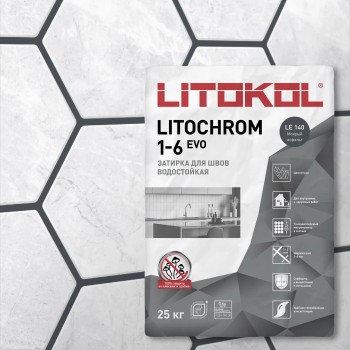 LITOCHROM 1-6 EVO LE.140 мокрый асфальт (25 кг)