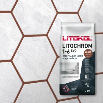 LITOCHROM 1-6 EVO LE.305 красный кирпич (2 кг)