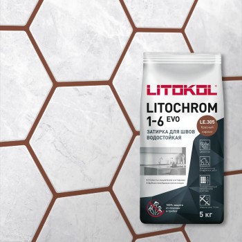 LITOCHROM 1-6 EVO LE.305 красный кирпич (5 кг)
