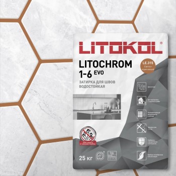 LITOCHROM 1-6 EVO LE.315 светло - коричневый (25 кг)
