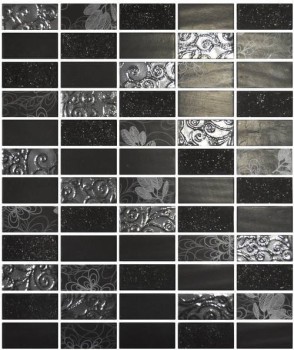 Onix Marbelous Flower Black Malla Стекло Rev. 26,2x31,8 Onix Marbelous Flower Black Malla Стекло Rev. 26,2x31,8