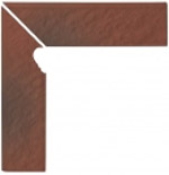 Opoczno Shadow red Cokol Schodowy 3-d Lewy 8x30