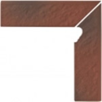 Opoczno Shadow red Cokol Schodowy 3-d Prawy 8x30