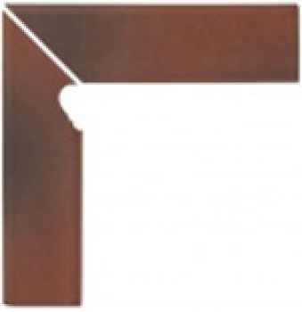 Opoczno Shadow red Cokol Schodowy Lewy 8x30